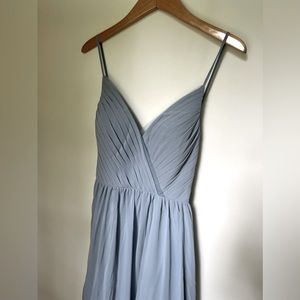 Azazie Dusty Blue Gracie Full-Length Dress A8